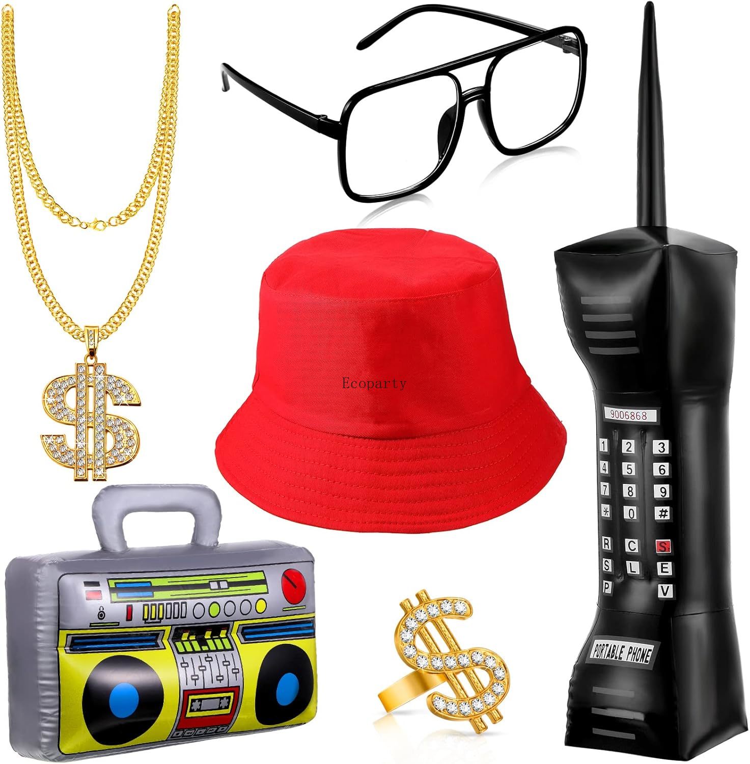 Men'S Accessories In The 90S - Cadılar bayramı 6 Adet 80 s