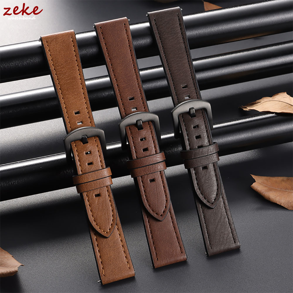 Men'S Accessories New Balance - 20/22mm Deri Kayış Kordonlu Saat Amazfit