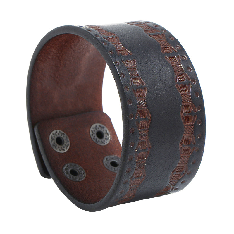 Men Accessories Pk - Erkek Punk Vintage Bileklik - Basit
