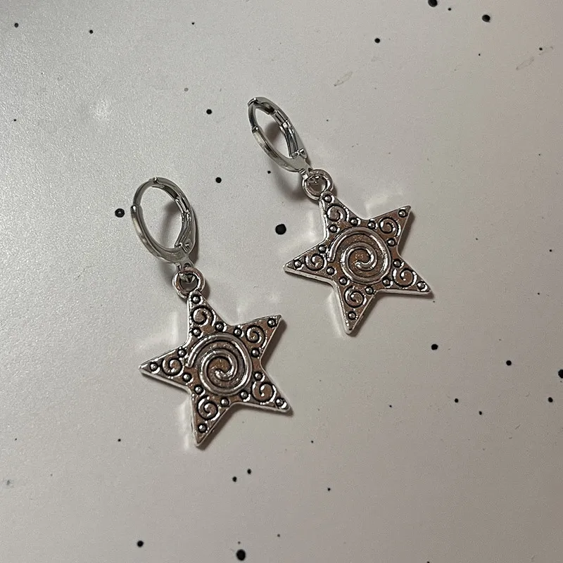 Men'S Accessories In The 90S - Vintage EMO gümüş renk Spiral Vortex