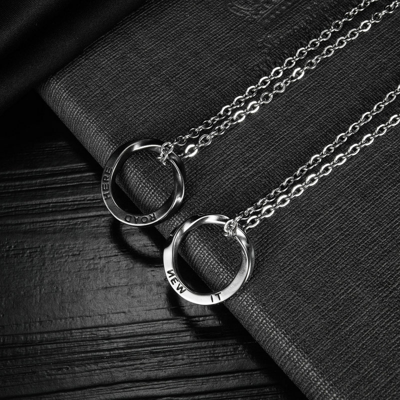 Men Accessories Pk - Erkek Paslanmaz Çelik Mobius Halka Daire