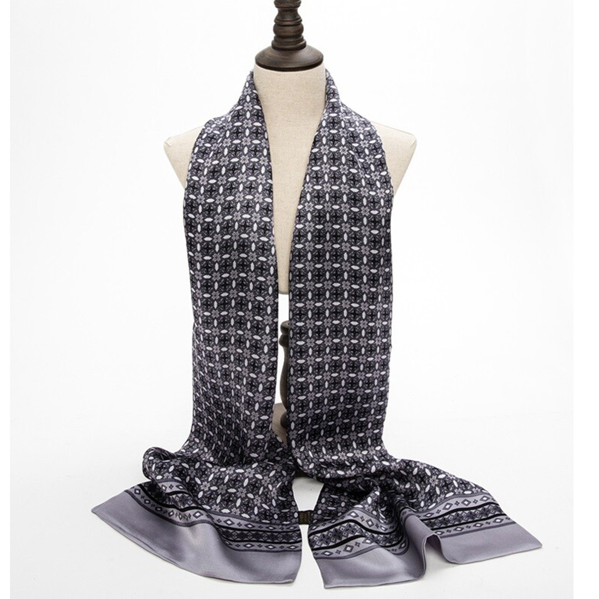 Men Accessories For Travel - 2026 Yeni İpek Eşarp Katmanlı Boyun