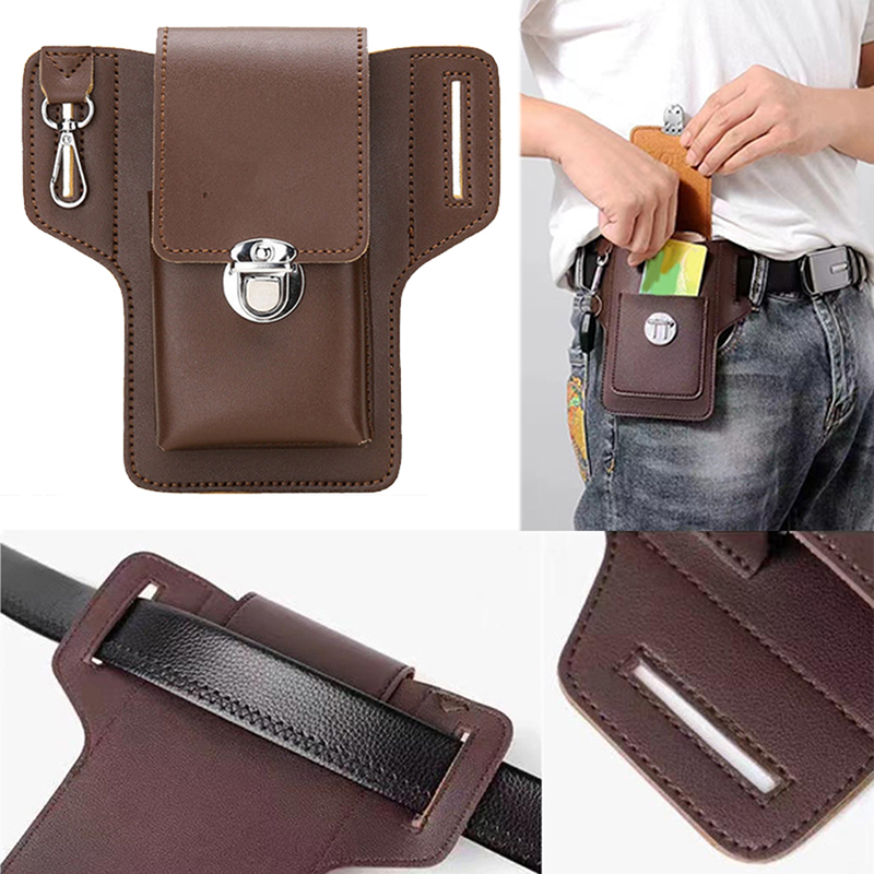 Men Accessories For Travel - Moda erkekler çok fonksiyonlu PU deri