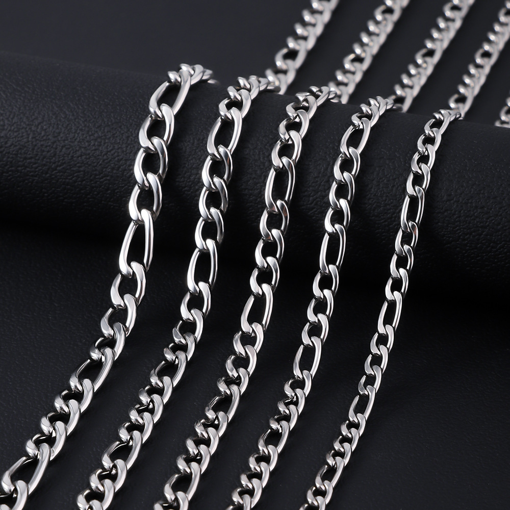 Men Accessories All - HNSP 316L Paslanmaz Çelik Figaro Zinciri