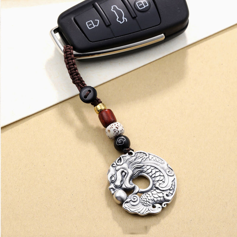 Men Accessories Ethnic - Retro etnik tarzı ejderha balığı incilerle