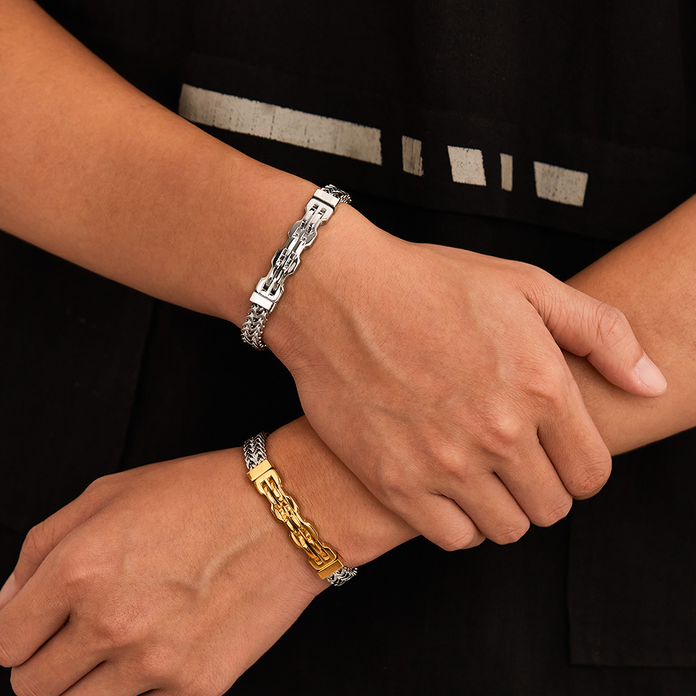 Men Accessories Pk - Erkek Paslanmaz Çelik Bileklik Moda Trendi
