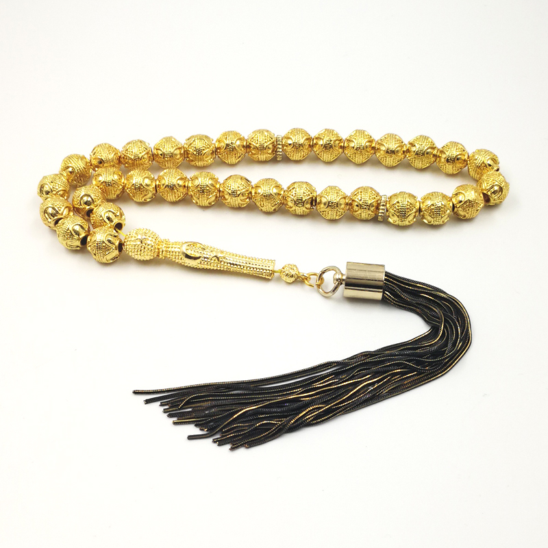 Men Accessories Store - Altın tesbih profesyonel misbaha deposu 33