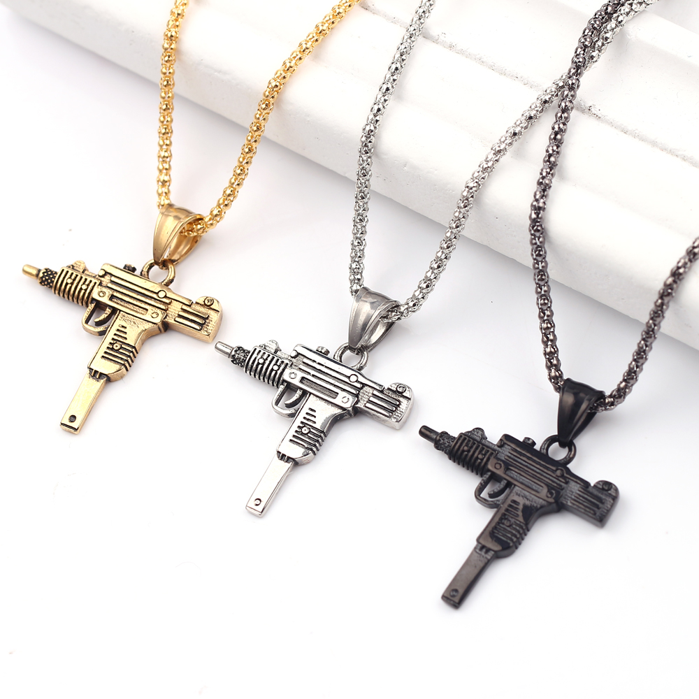 Punk Uzi Tabanca Makineli Tüfe - Men Accessories Fashion incelemesi ve fiyatı