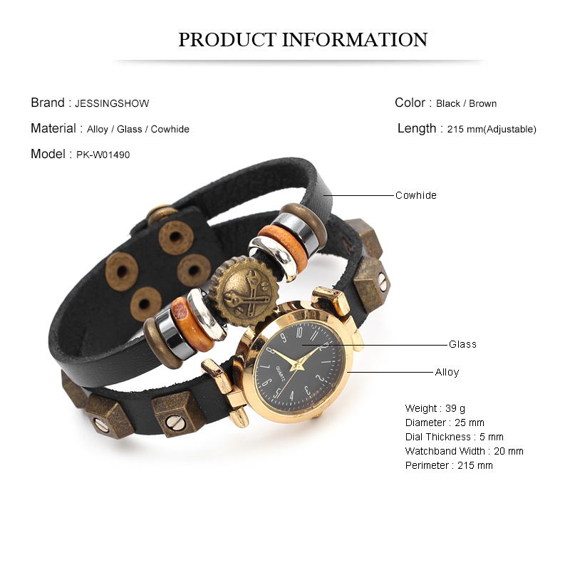 Punk tarzı Quartz saat el yapı - Men Accessories Pk incelemesi ve fiyatı