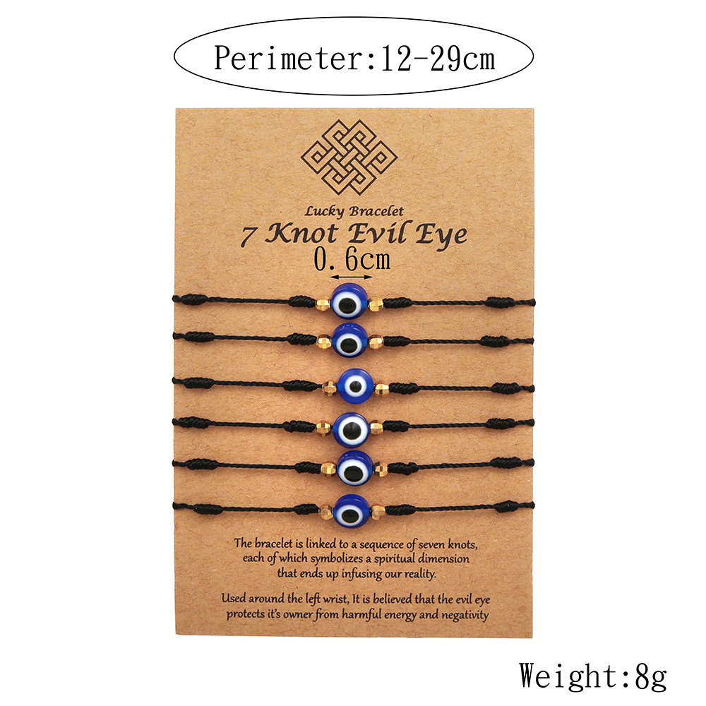 6 adet mavi nazar bilezik seti - Men Accessories Evil Eye incelemesi ve fiyatı