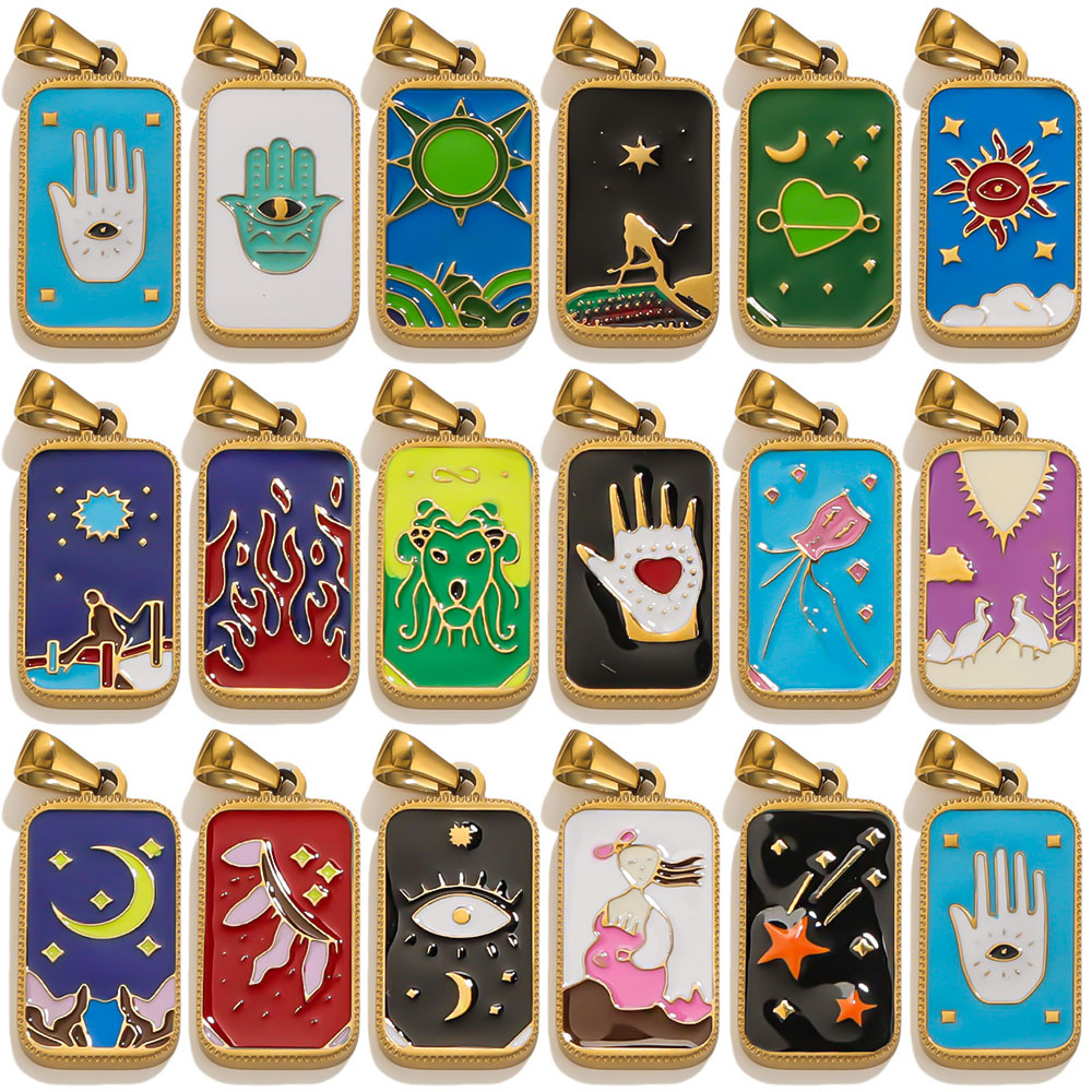5 adet Paslanmaz Çelik Emaye T - Men Accessories Evil Eye incelemesi ve fiyatı