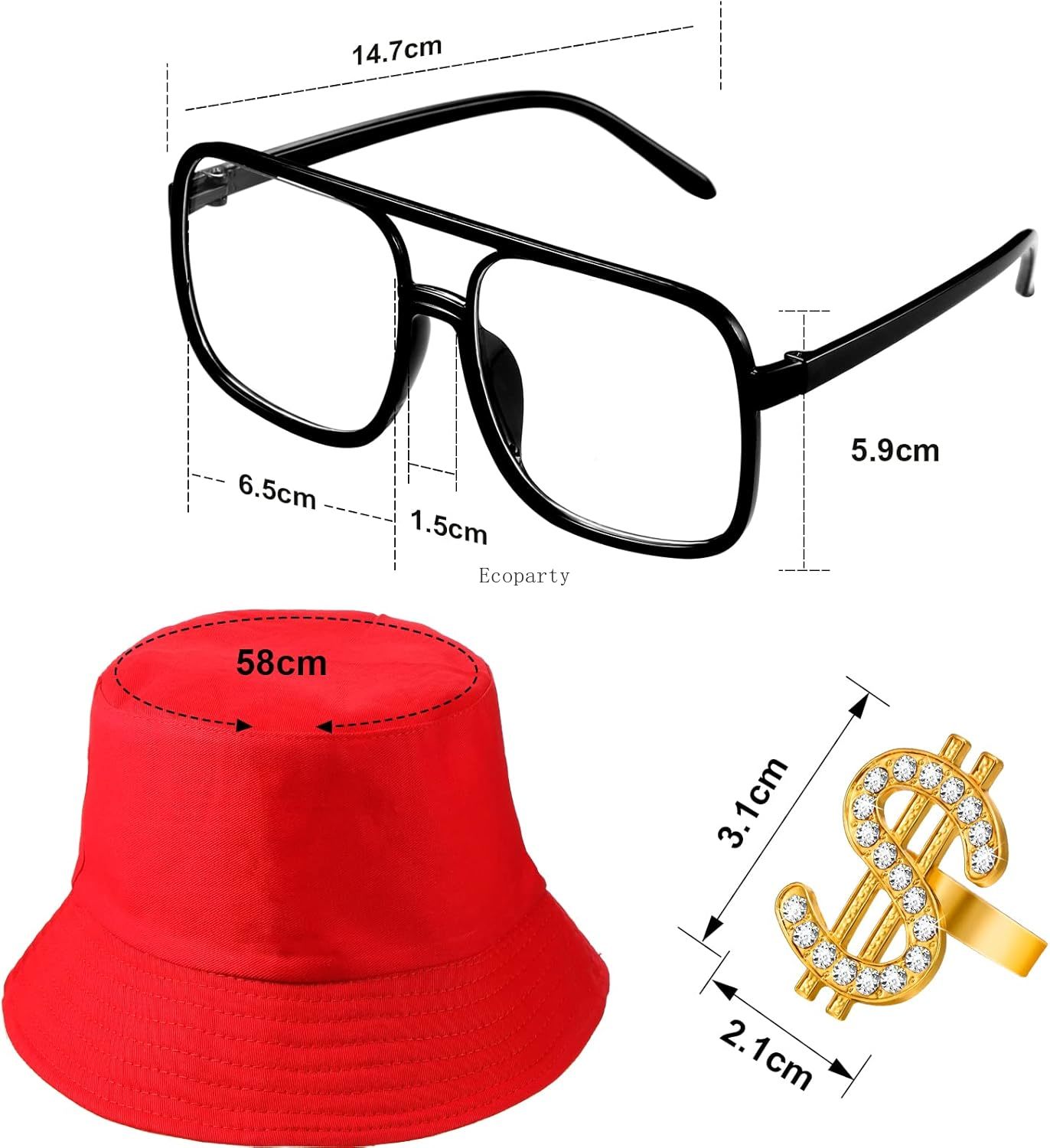 Cadılar bayramı 6 Adet 80 s 90 - Men'S Accessories In The 90S incelemesi ve fiyatı