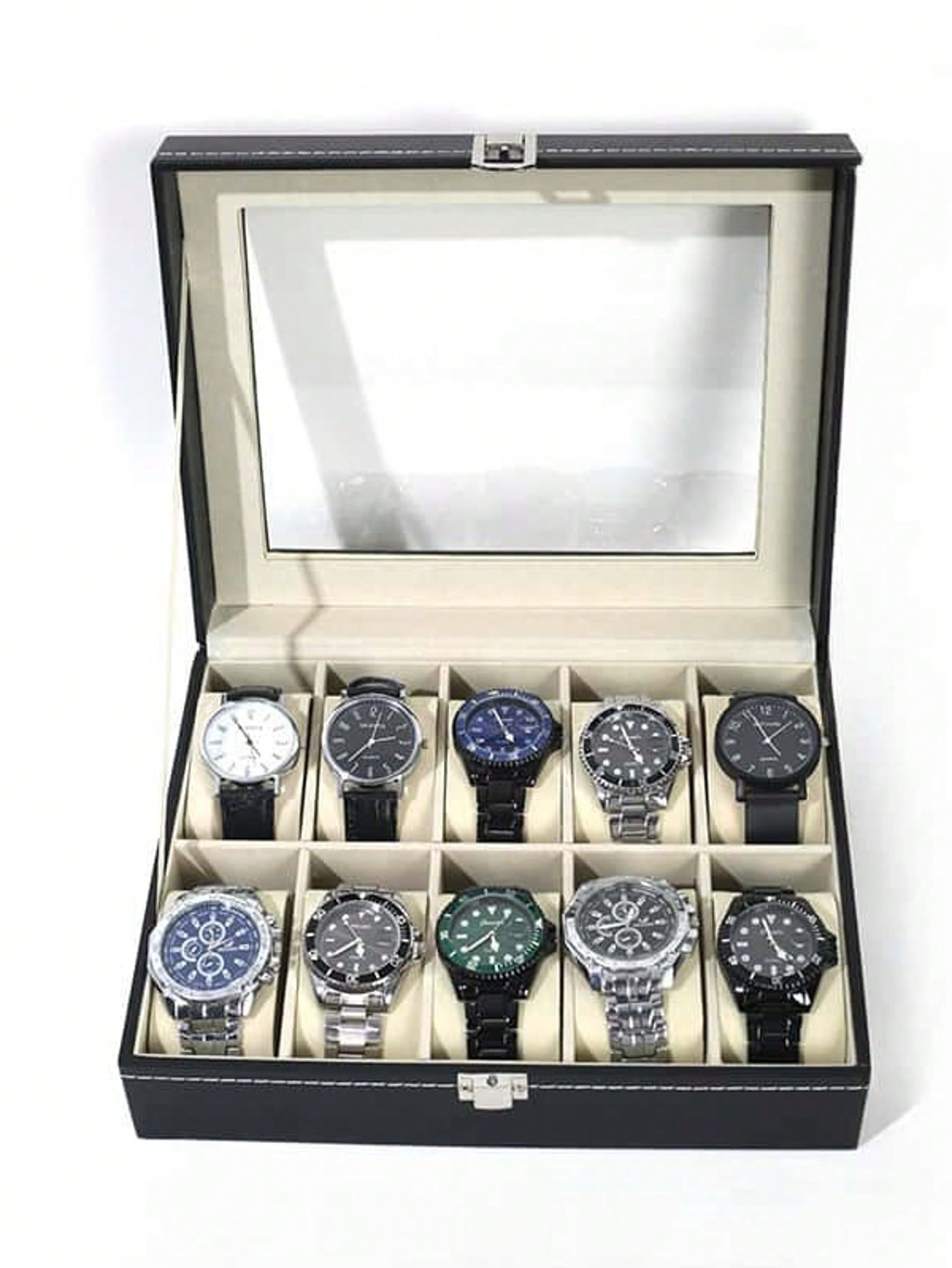 Kilitli Deri Saat Kutusu, Büyü - Men Accessories Box incelemesi ve fiyatı