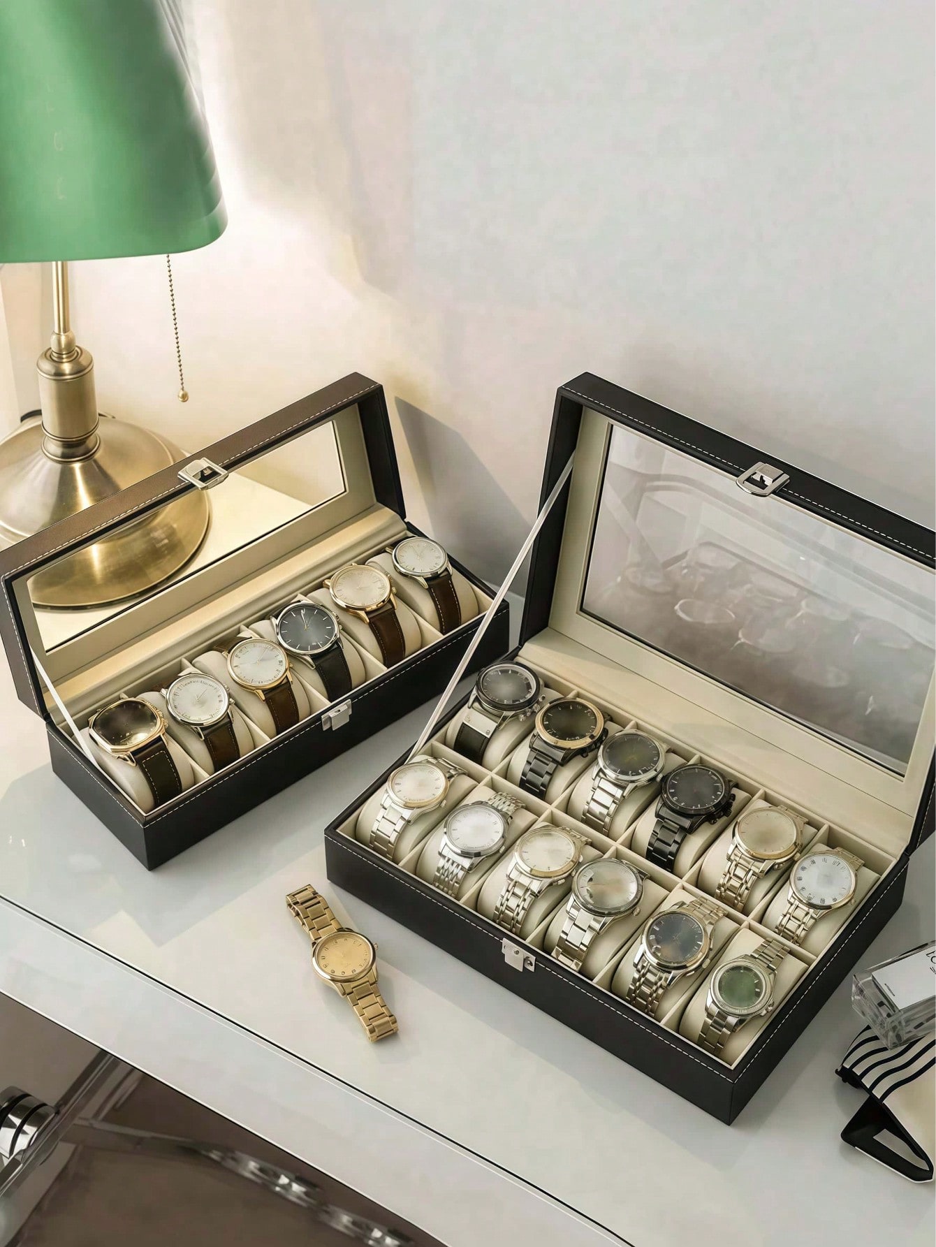 Kilitli Deri Saat Kutusu, Büyü - Men Accessories Box incelemesi ve fiyatı