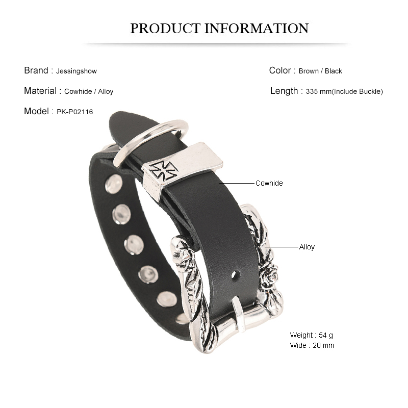 Rock Punk Tarzı Büyük Tokalı B - Men Accessories Pk incelemesi ve fiyatı