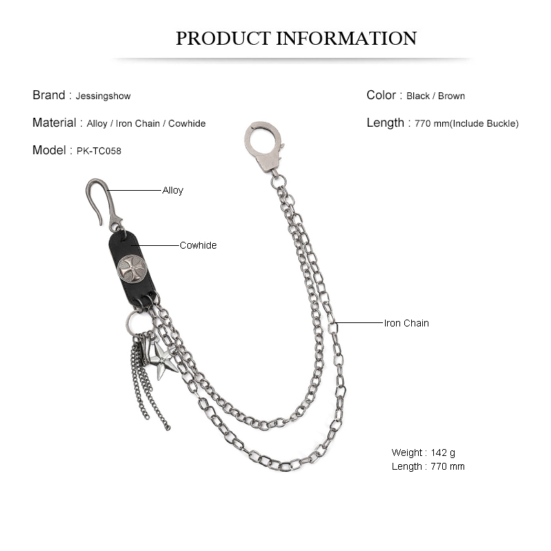 Punk Street inek derisi anahta - Men Accessories Pk incelemesi ve fiyatı
