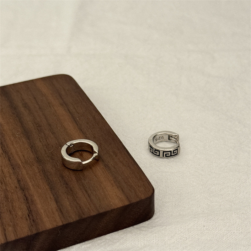 Kore Tarzı Moda Gümüş Küpeler  - Men'S Accessories High End incelemesi ve fiyatı