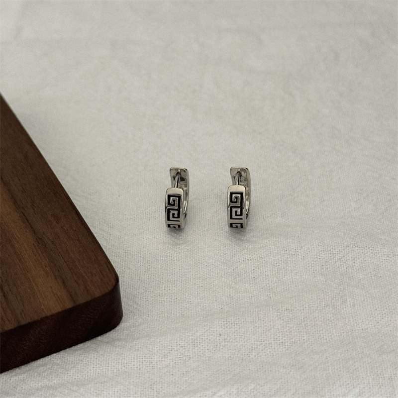 Kore Tarzı Moda Gümüş Küpeler  - Men'S Accessories High End incelemesi ve fiyatı