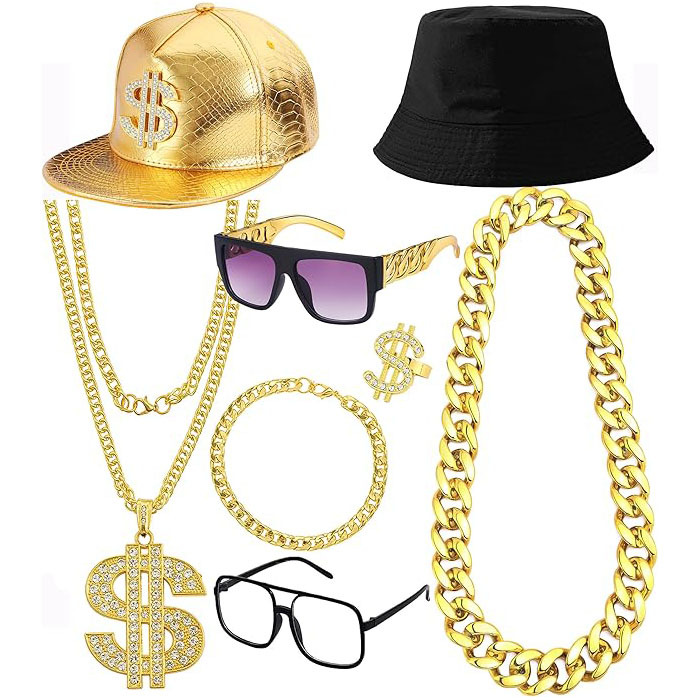 80'ler 90'lar Hip Hop Kostüm A - Men'S Accessories In The 90S incelemesi ve fiyatı