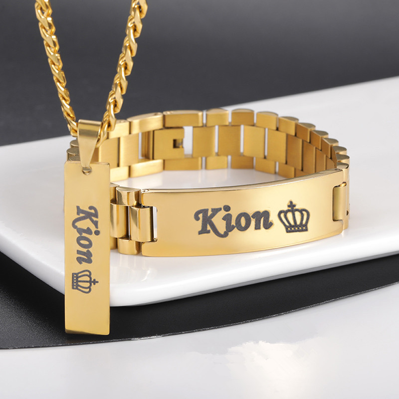 Özel erkekler adı kolye büyük  - Men Accessories Wrist incelemesi ve fiyatı